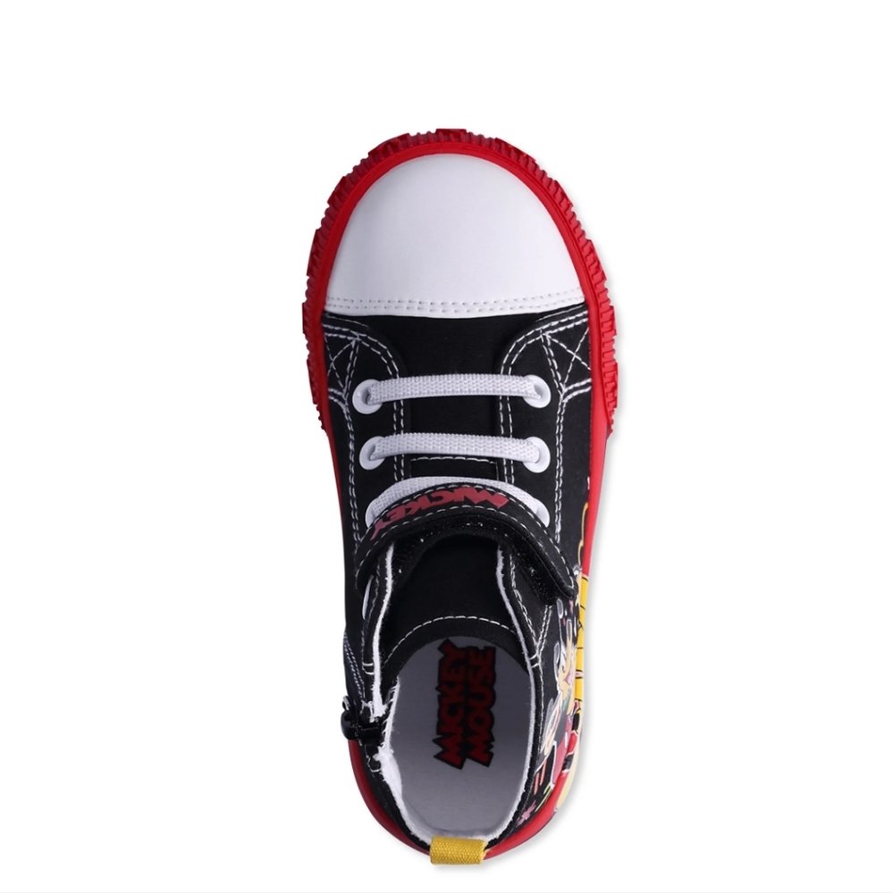 Boys Mickey Mouse High Top Sneakers Toddlers ๐ Size 9 ๐ฅ NEW - Picture 4 of 15